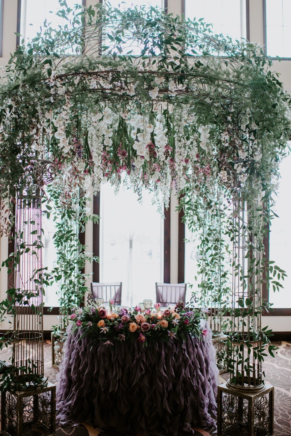 Flower filled sweetheart table