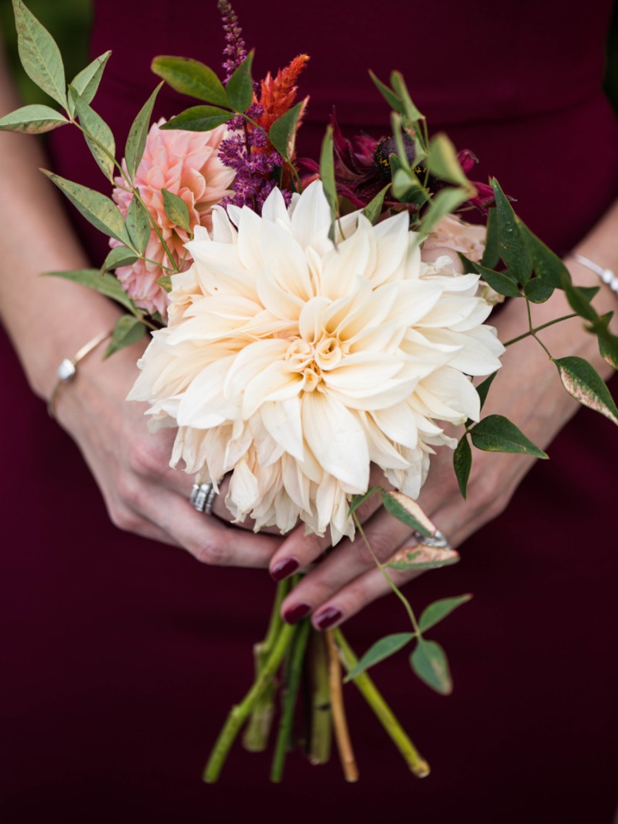 Elegant Burgundy Wedding at The New York Botanical Garden