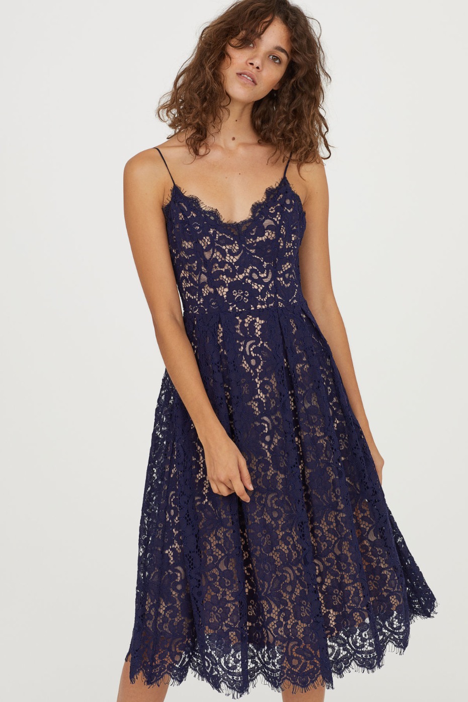 H&M Lace Blue Dress