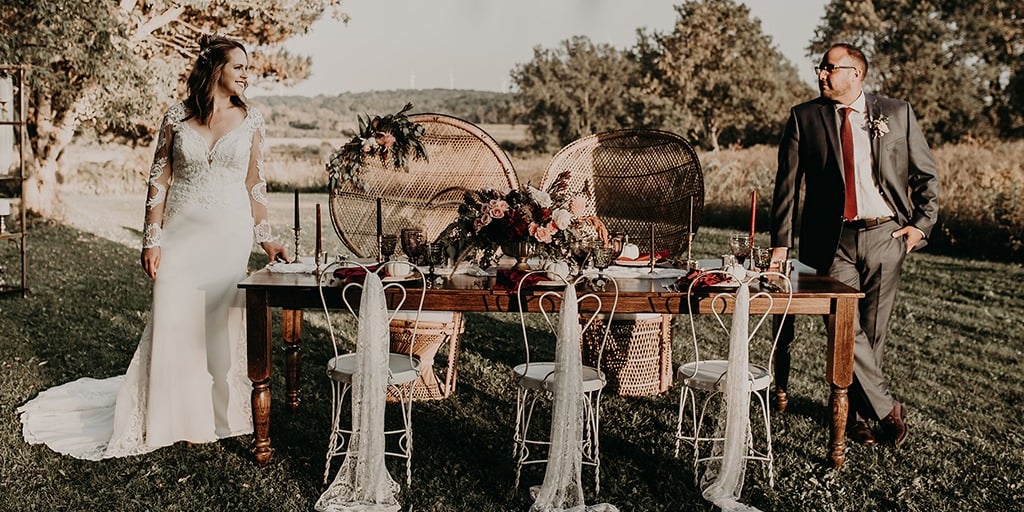 How To Have The Perfect Jewel Tone Fall Boho Chic Wedding