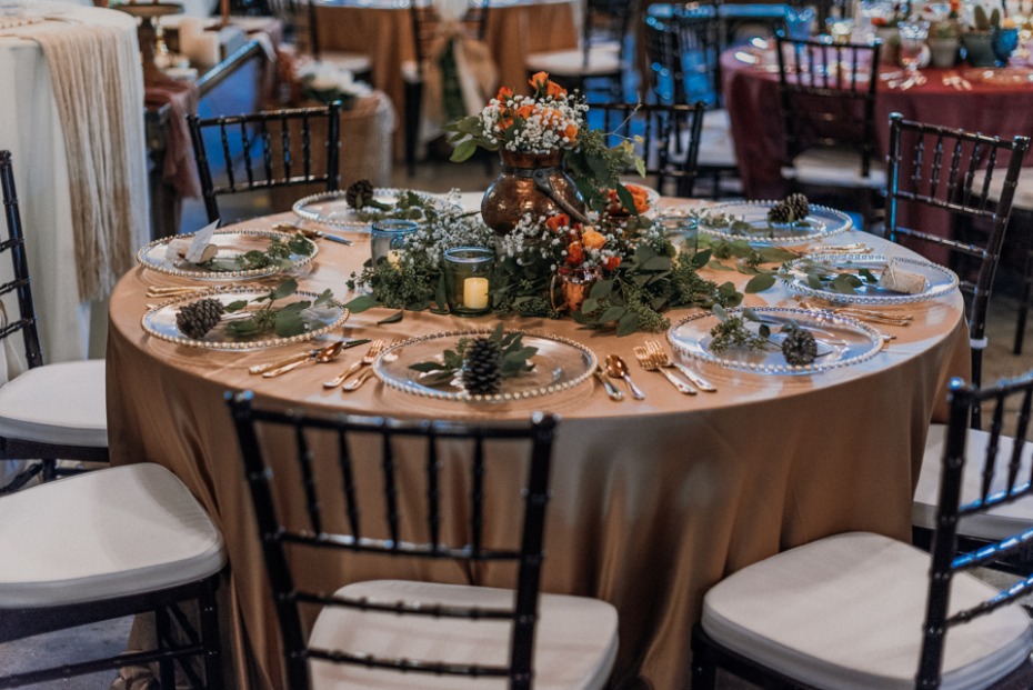 rustic chic wedding table decor