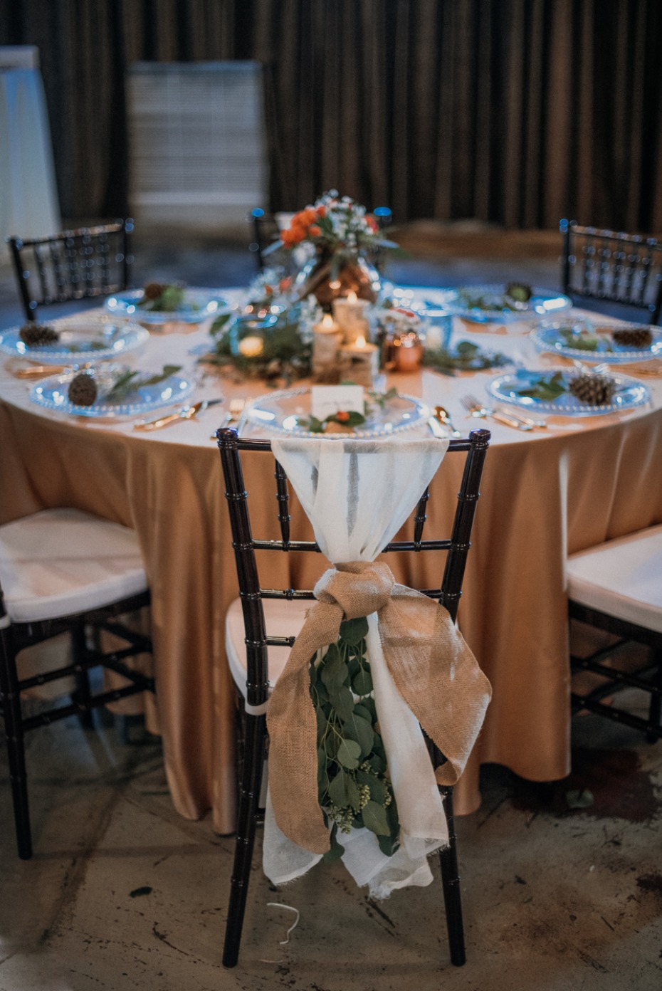 rustic chic wedding table decor