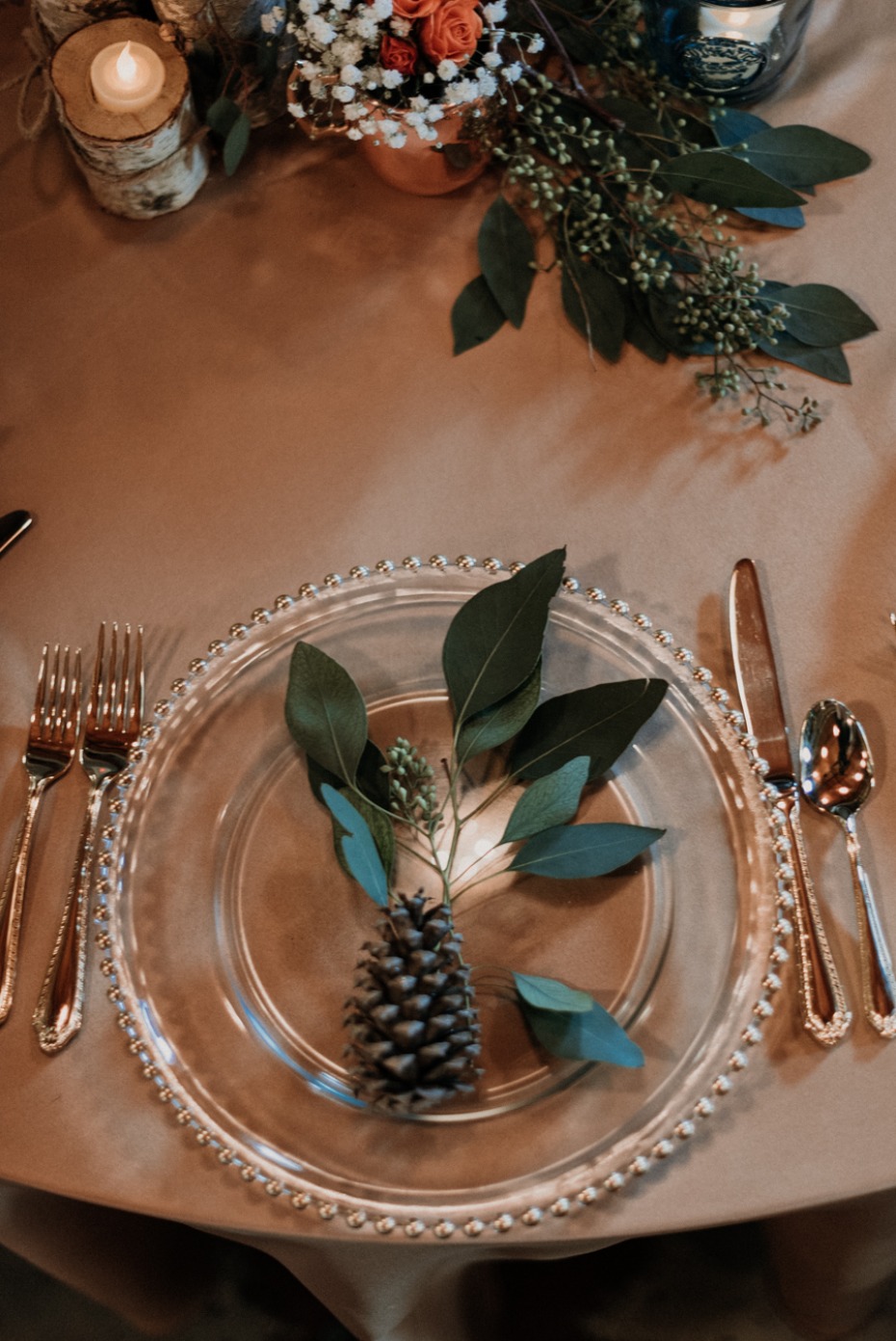 rustic outdoor table decor