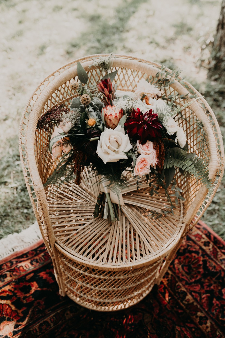 how to have the perfect fall jewel toned boho wedding