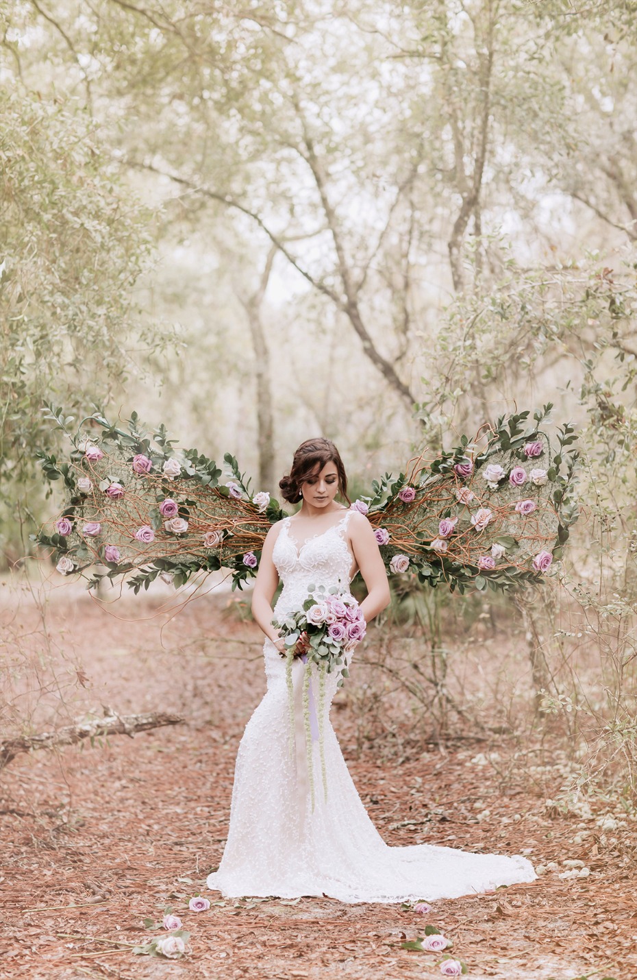 wedding floral wings