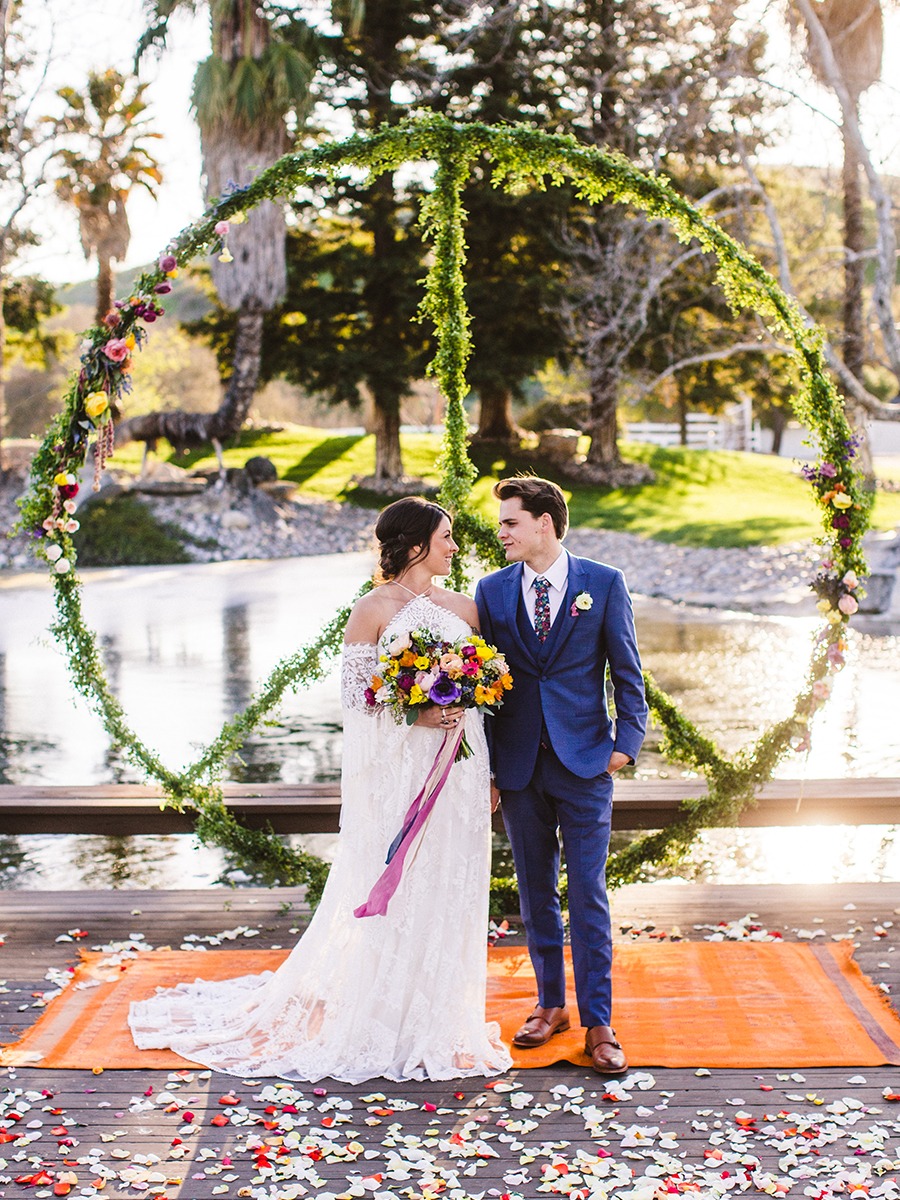 Peace, Love, And Summer Sunset Wedding Ideas