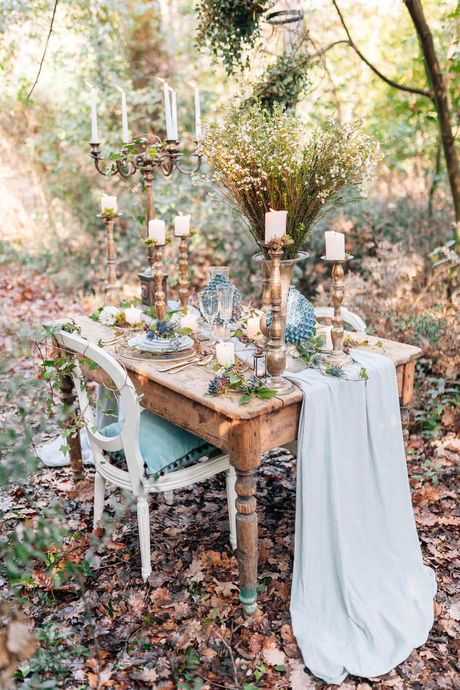 romantic and whimsical wedding table