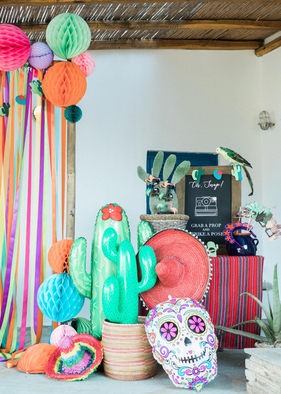 Fiesta themed photo booth