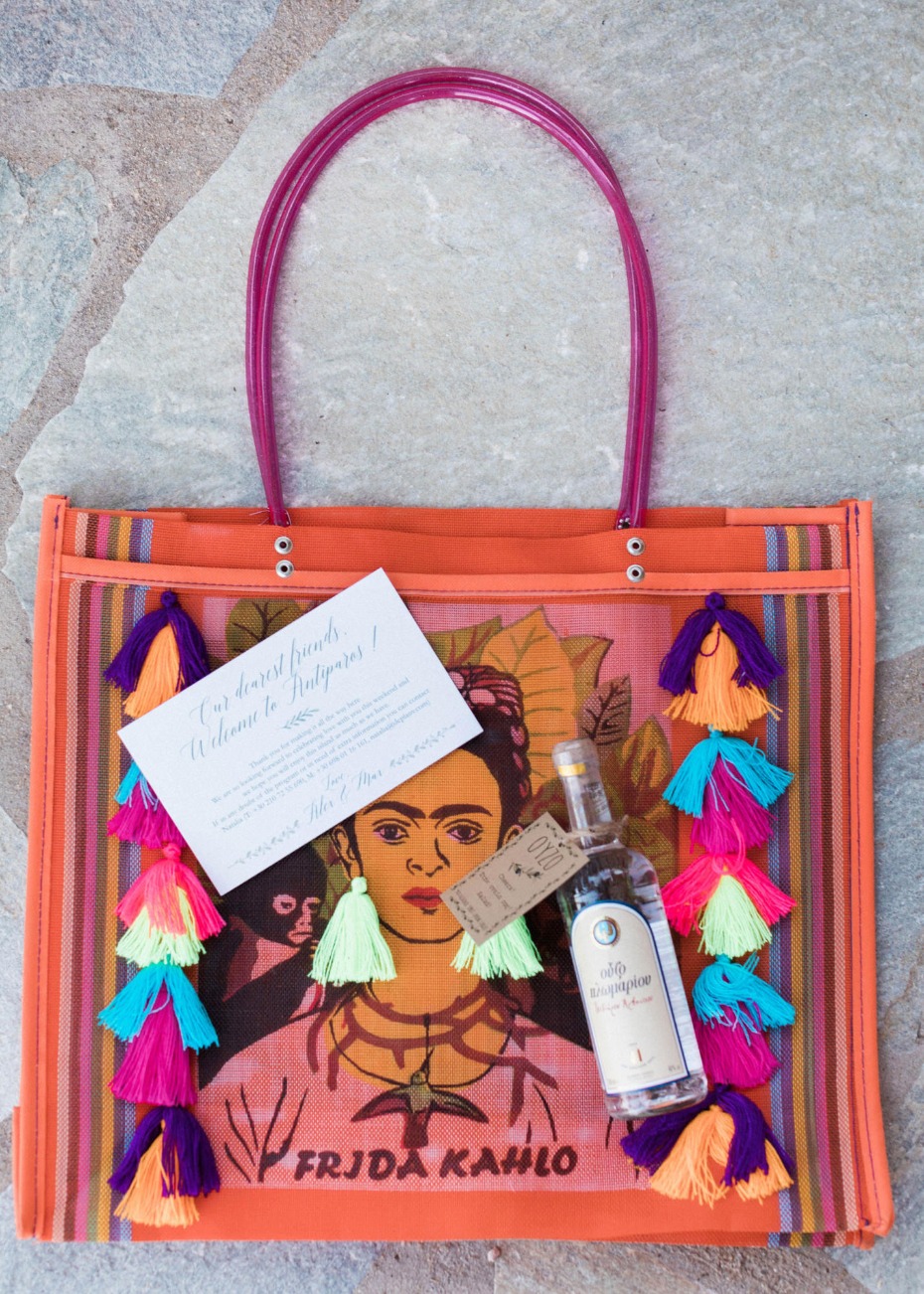 Frida tote favor for guests