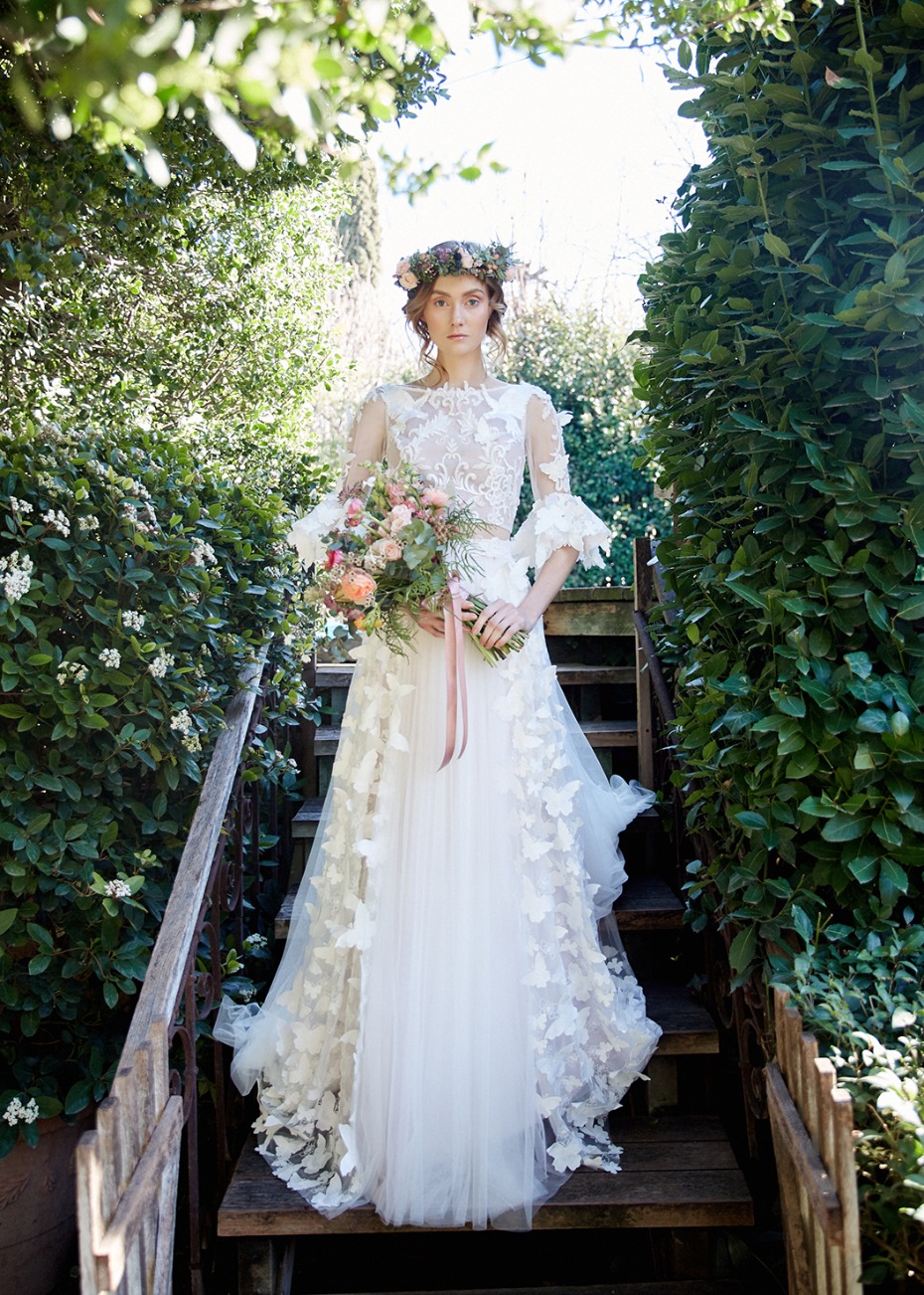 Two-pieced flowy dress from Made Bride by Antone