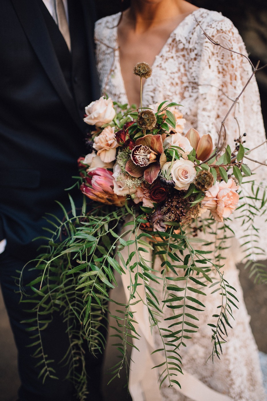 Gorgeous muted colors bouquet