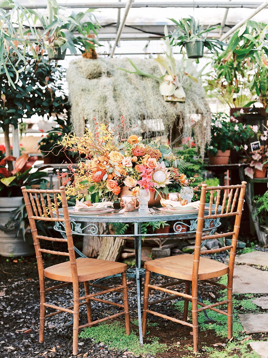 greenhouse wedding reception idea