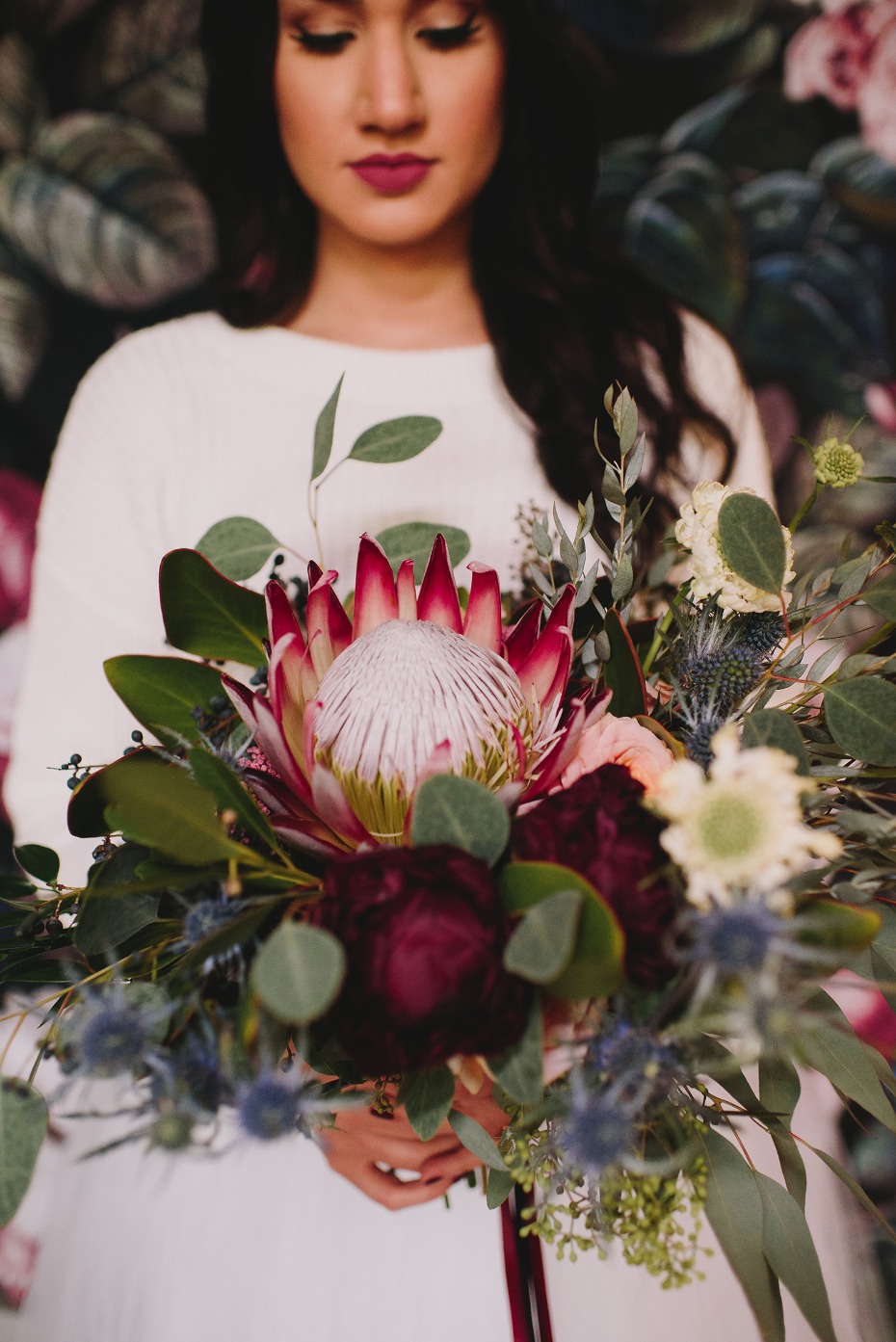Giant protea bouquet