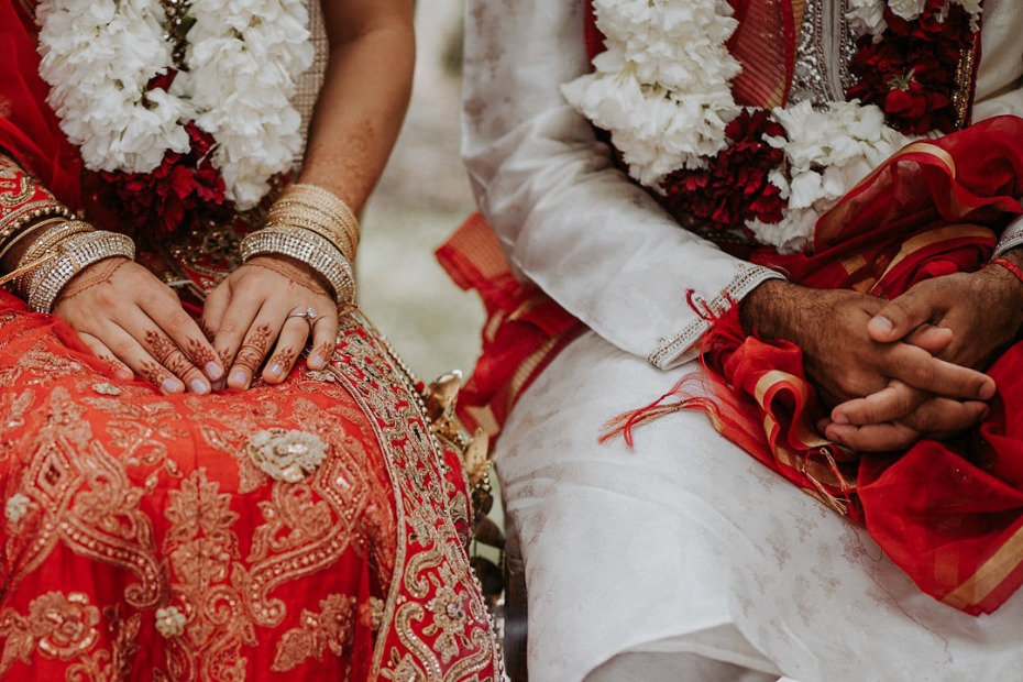 traditional Indian wedding garb