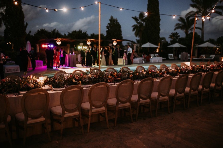 family style reception seating