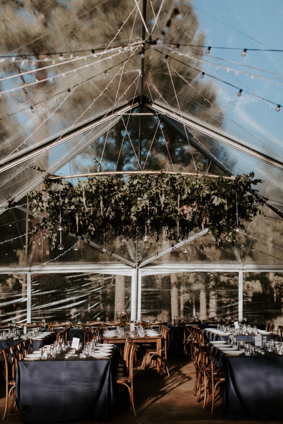 Tented reception at Chalet View Lodge