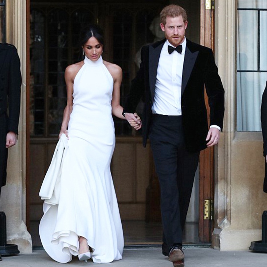 13 Gorgeous Gowns to Get Meghan Markleâs Chic Reception Look