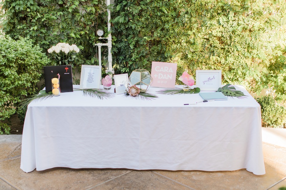 Welcome wedding table