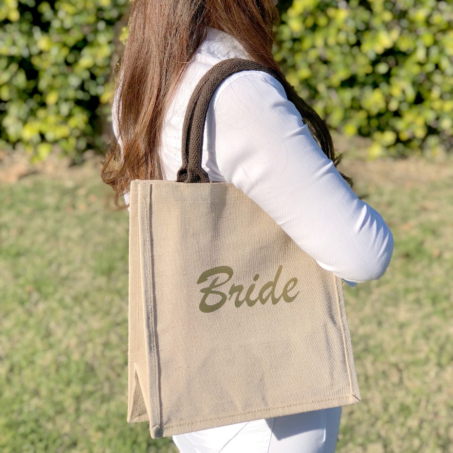 Custom bride bag for a wedding