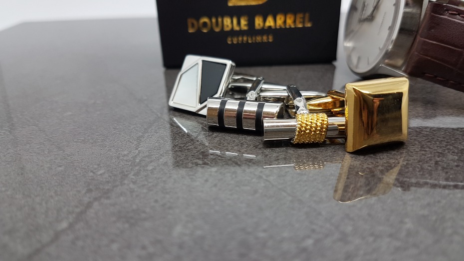 DB Double Barrel Cufflinks