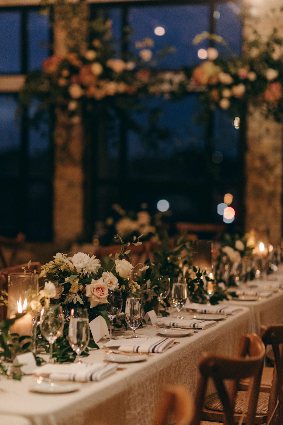 Romantic dinner/ceremony