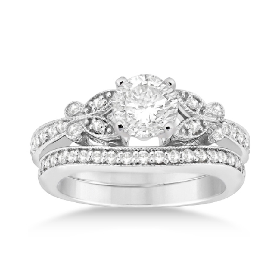 Allurez Butterfly Diamond Engagement Ring
