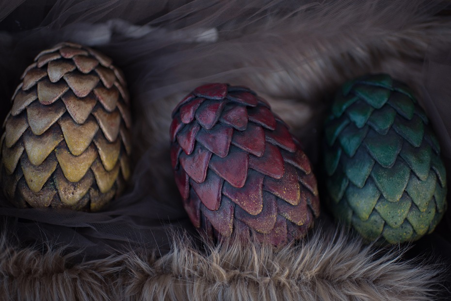 dragon eggs from Game of Thrones