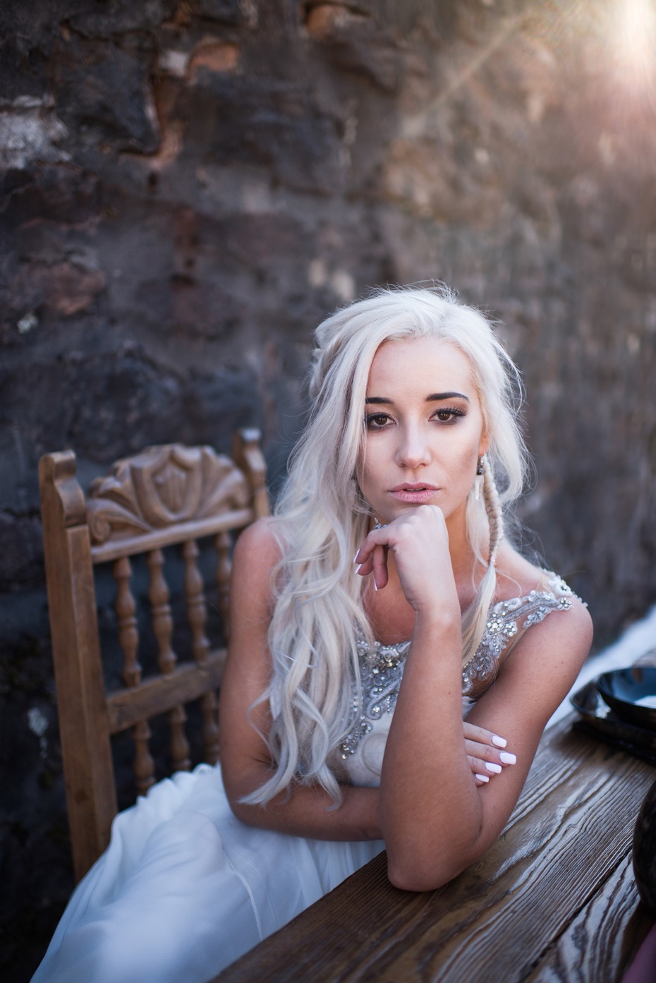 Daenerys Targaryen bridal style