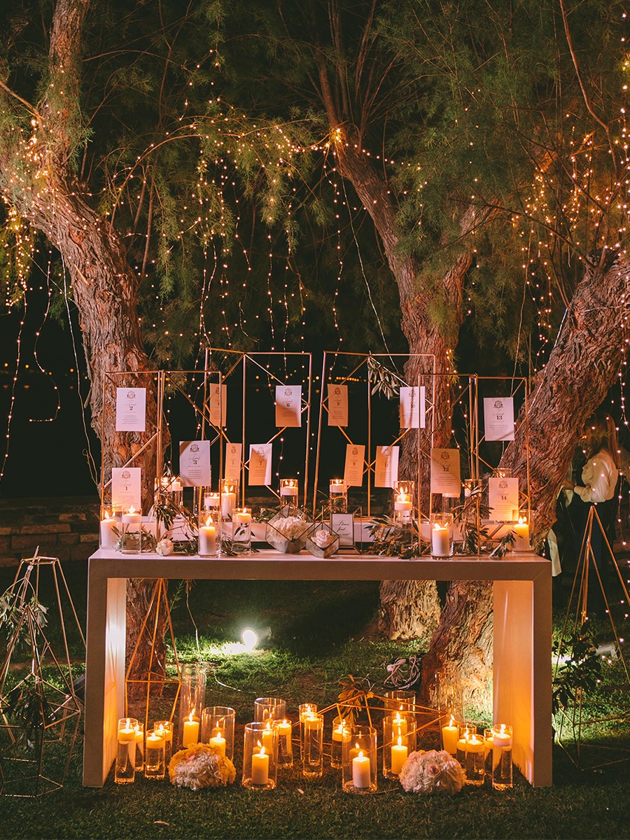 Glam Garden Wedding With A White And Copper Modern Twist