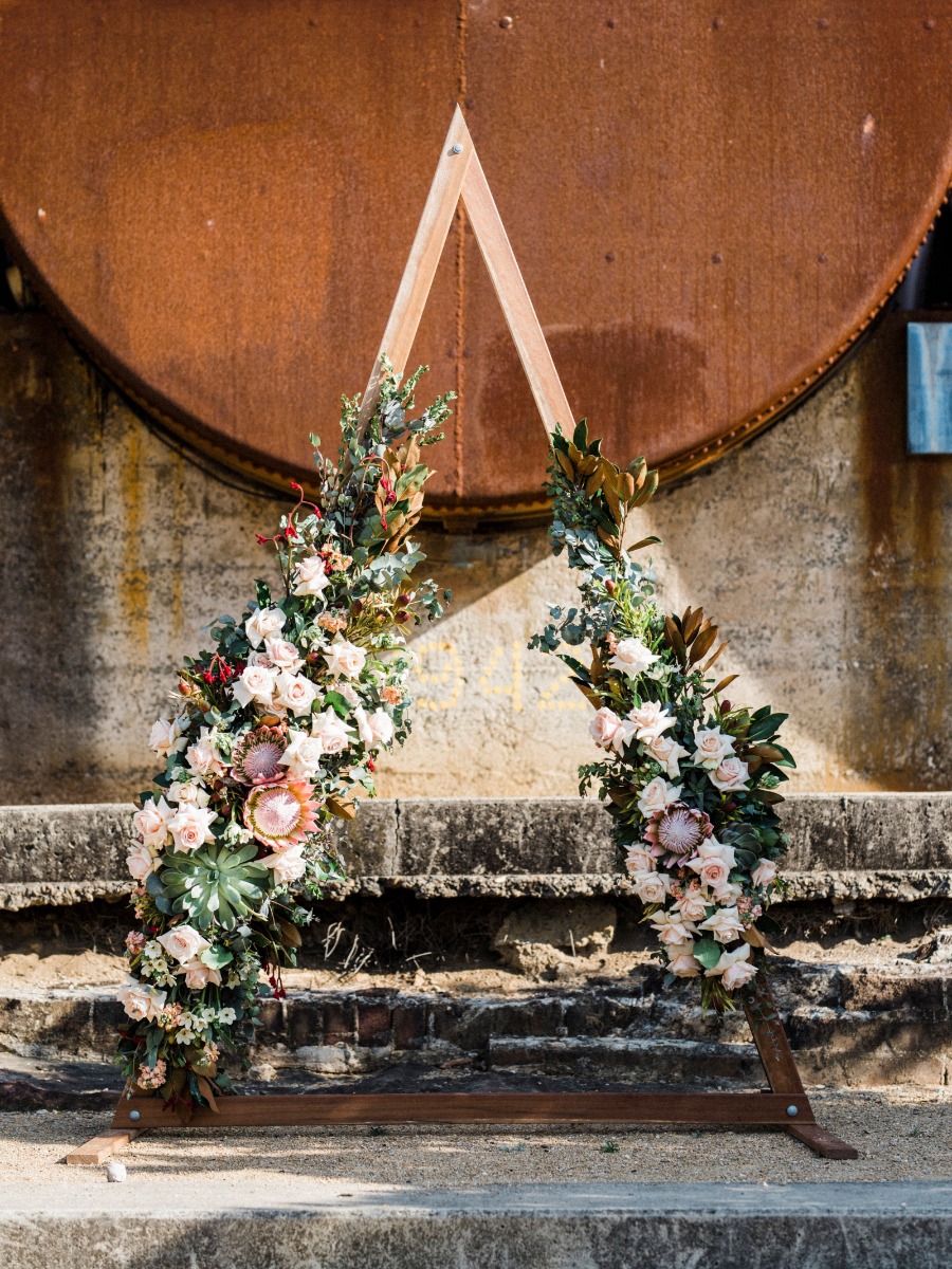 Have an Intimate Wedding with a Industrial Glam Vibe