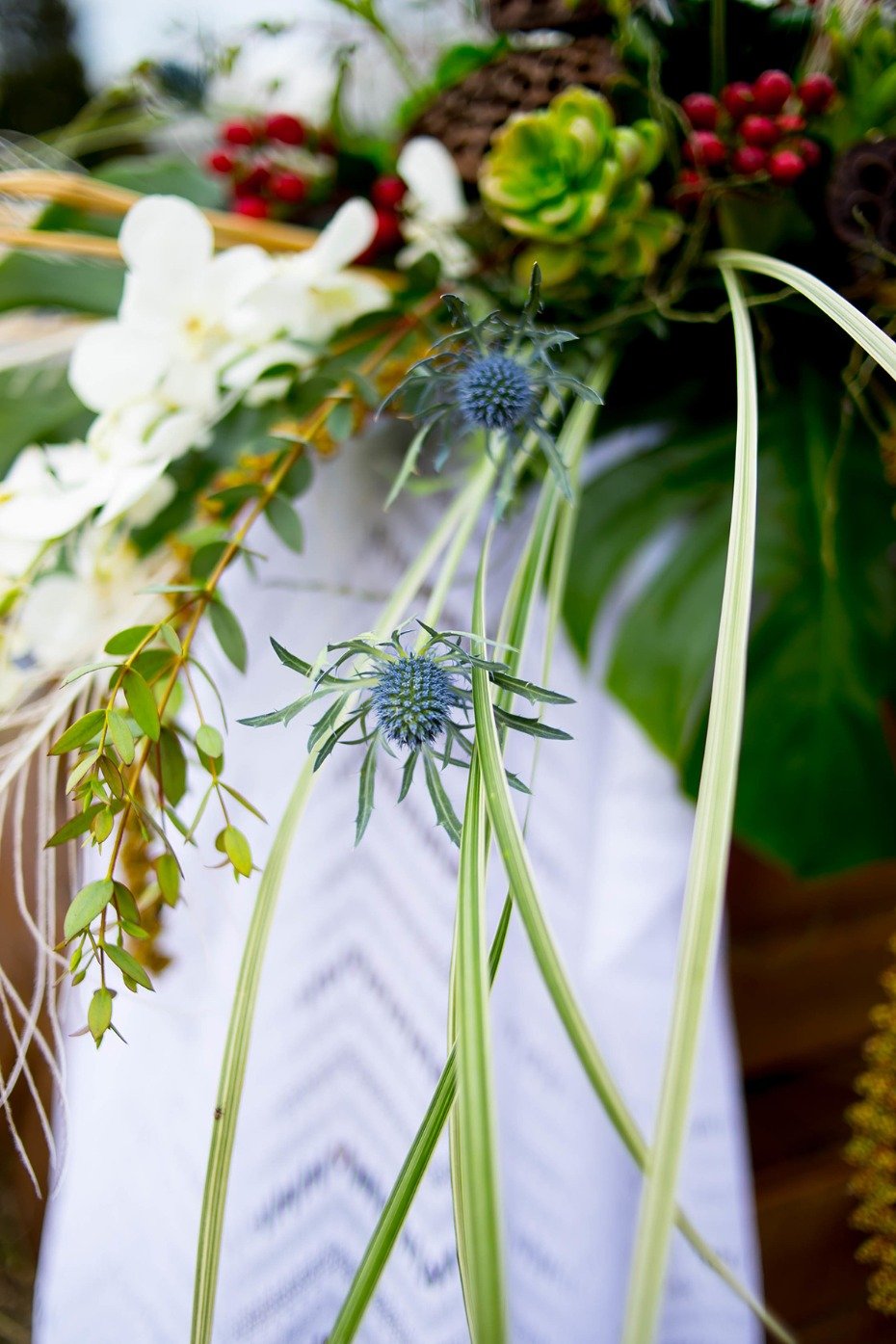 overgrown wedding floral decor