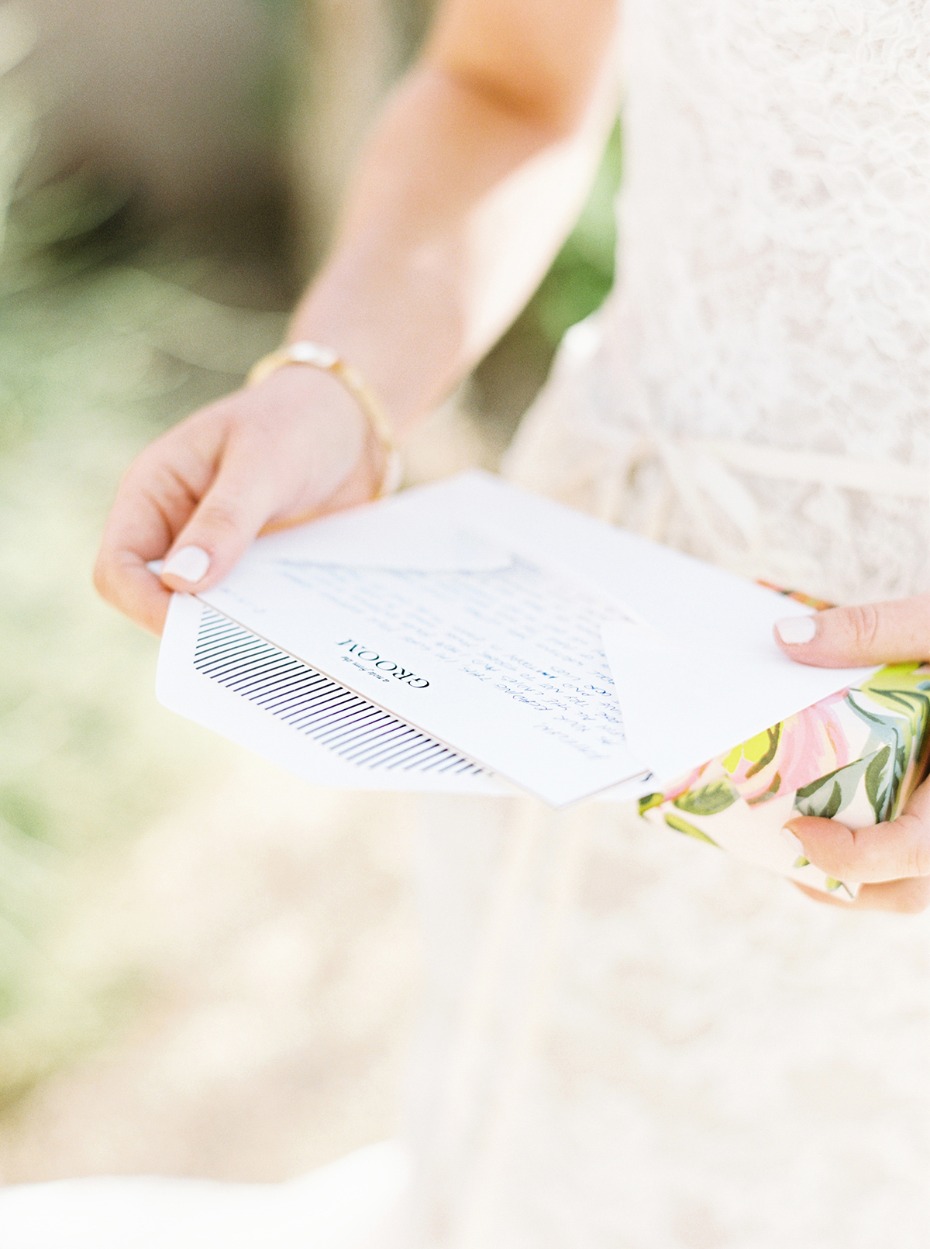 wedding note for the bride from her groom