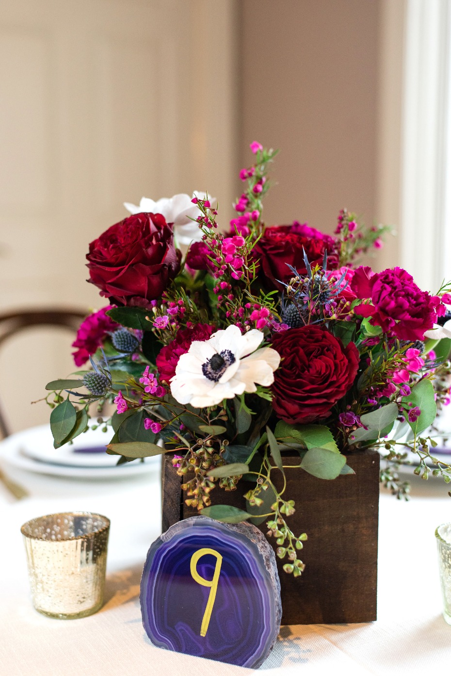 flower box centerpiece