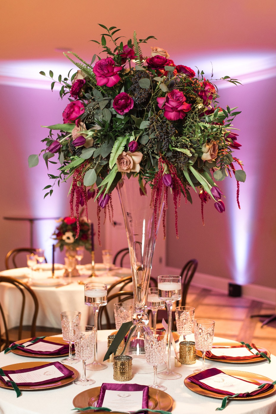 floating floral centerpiece