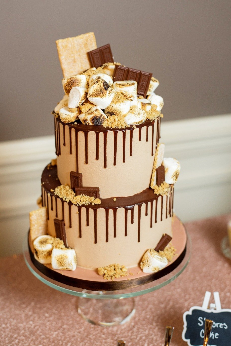 smores grooms wedding cake