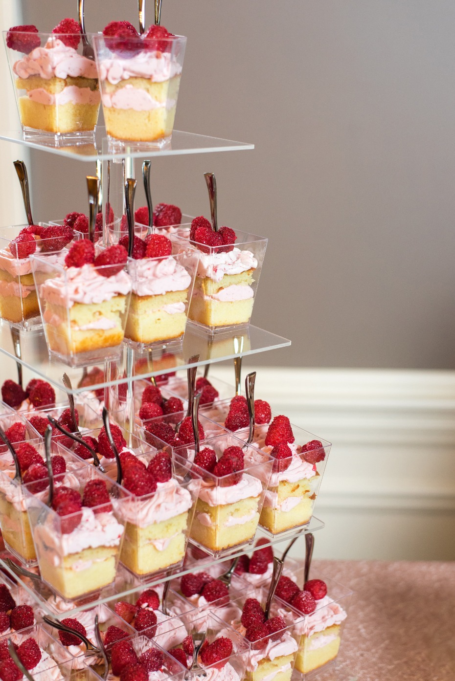 cake in mini cups dessert
