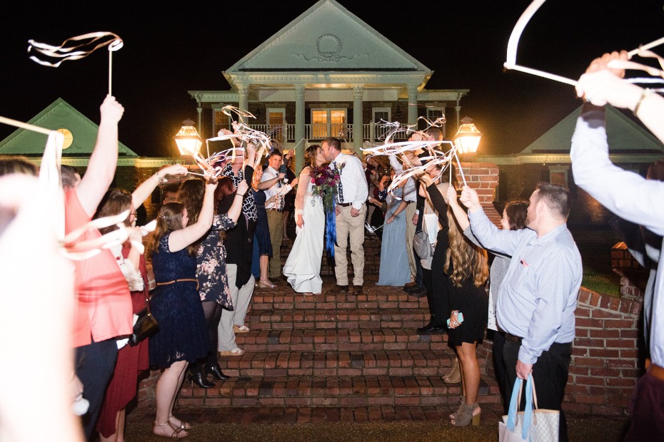 streamer wedding exit