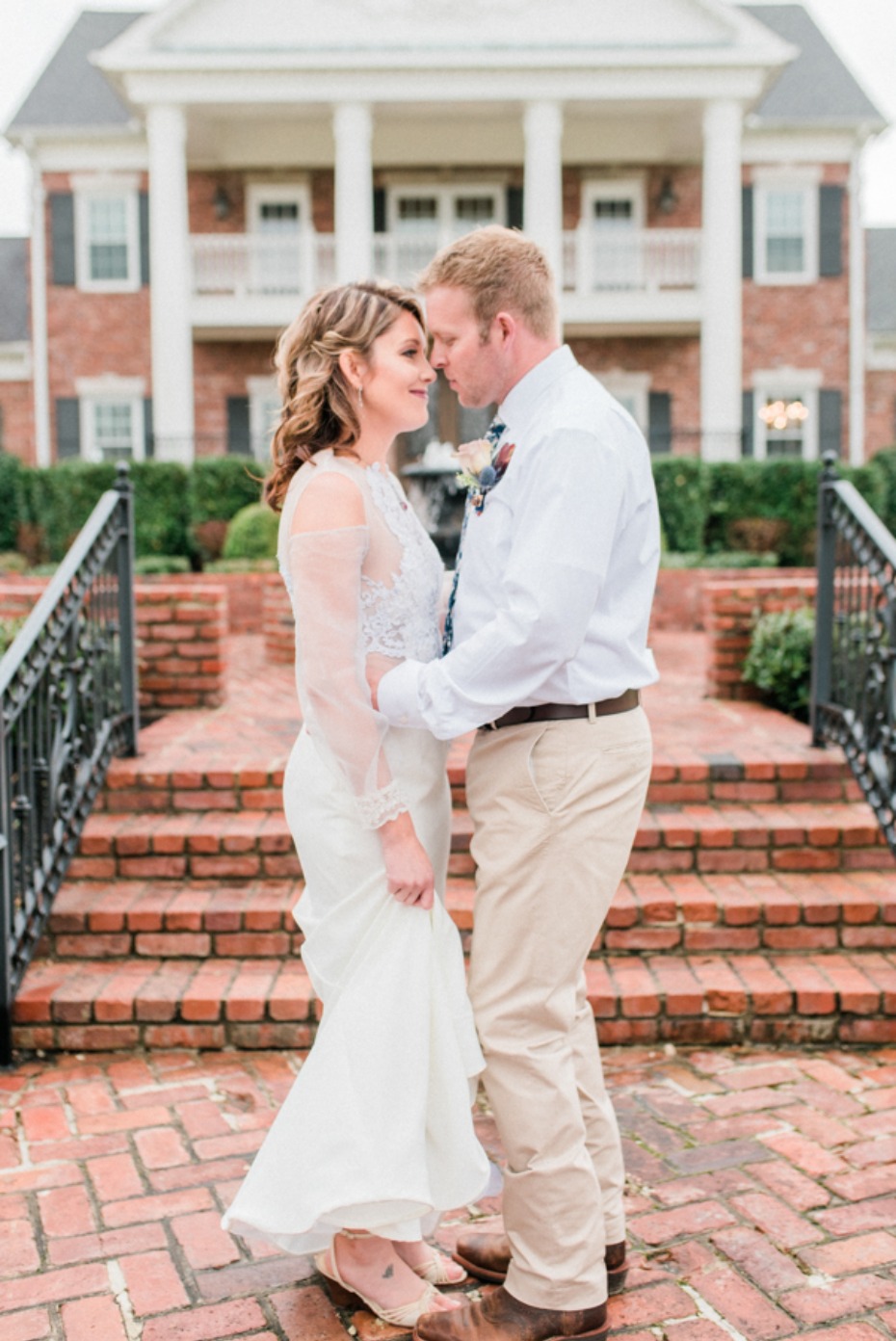 cute bride and groom portraits