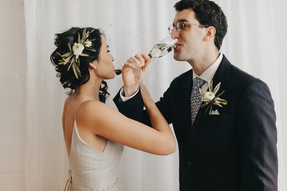 cheers to the bride and groom