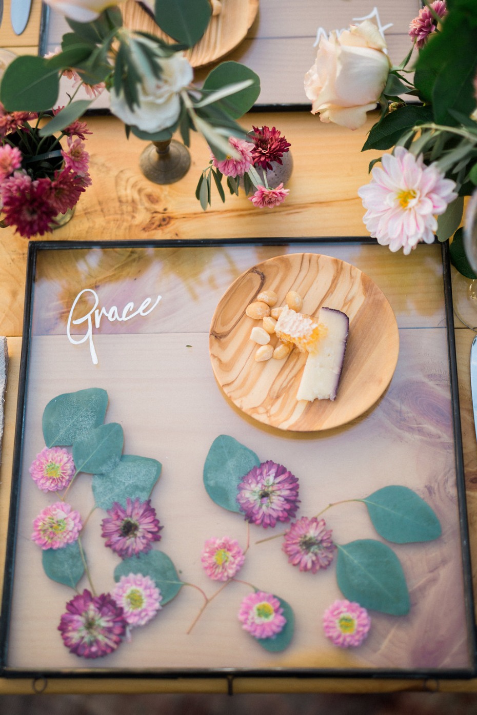 pressed flower placemats