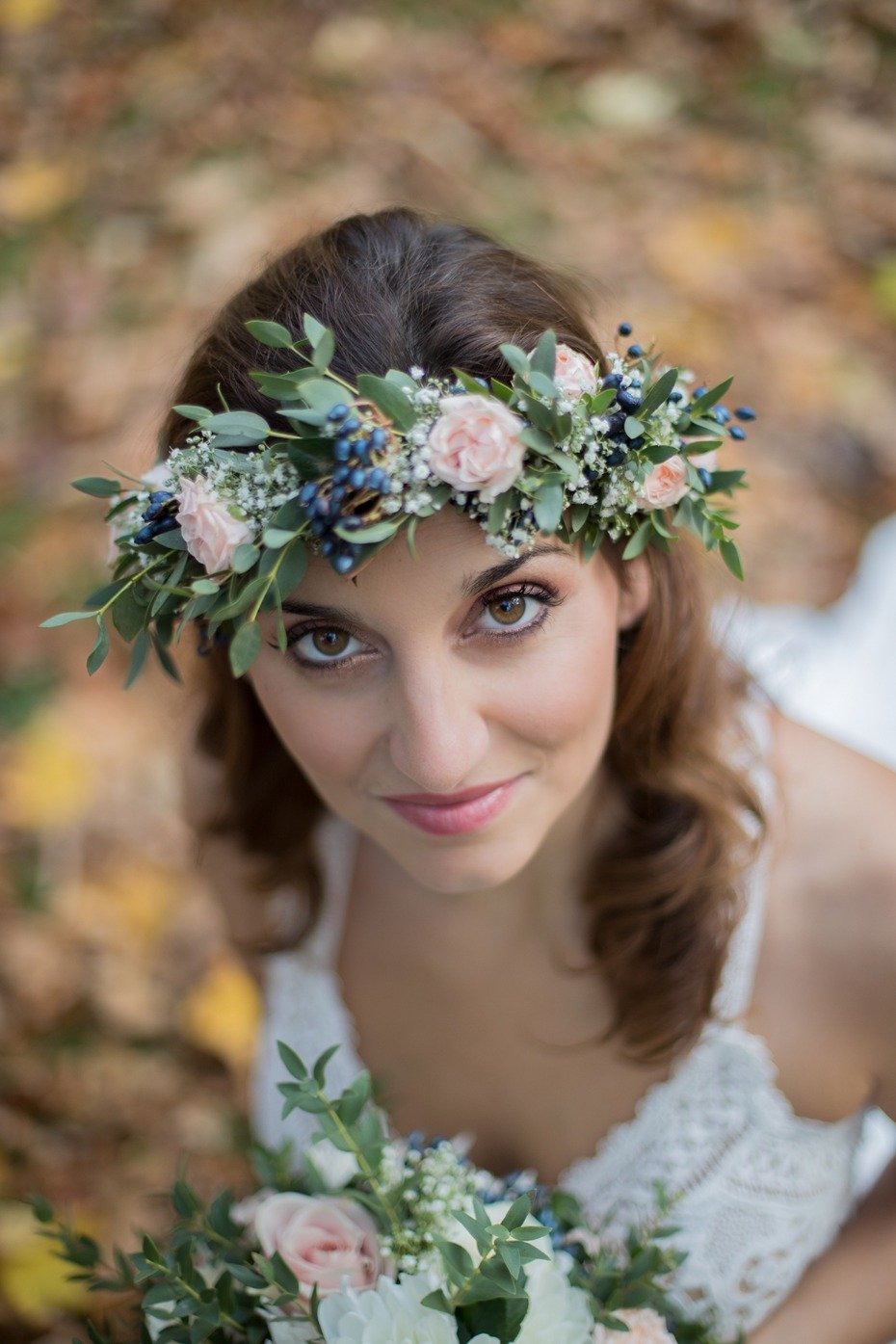 flower halo for your boho bridal style