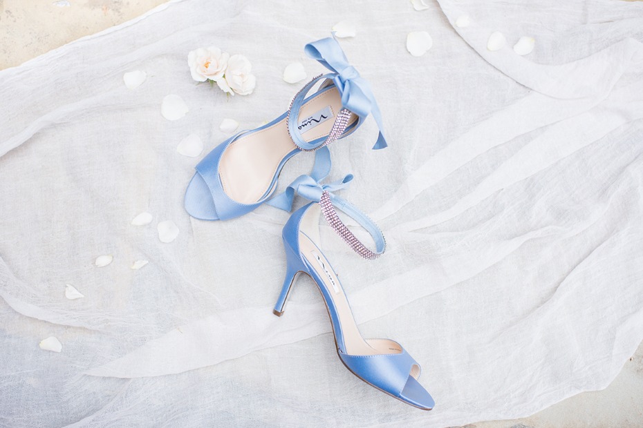 soft blue wedding shoes