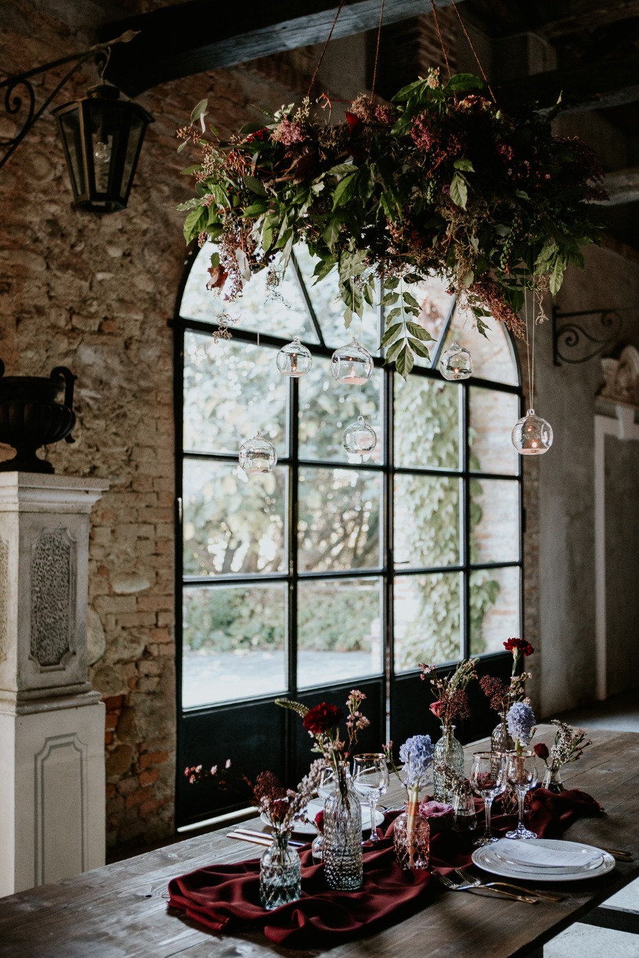 romantic fall wedding table decor