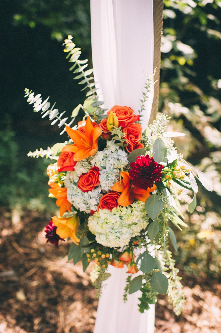 Fall ceremony florals