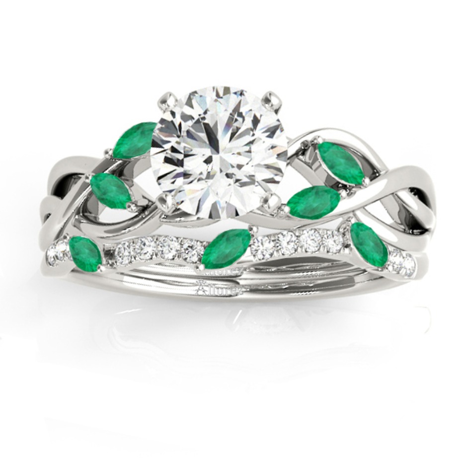 Allurez Emerald Nature Ring