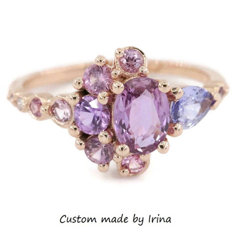 rose-gold-sapphire-cluster-ring