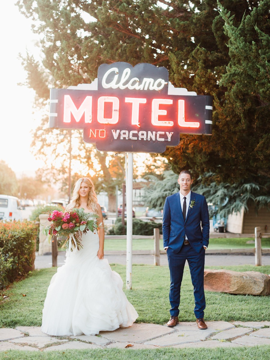 Unique Desert Chic Wedding at the Alamo Motel