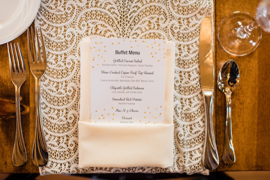Lacey place setting