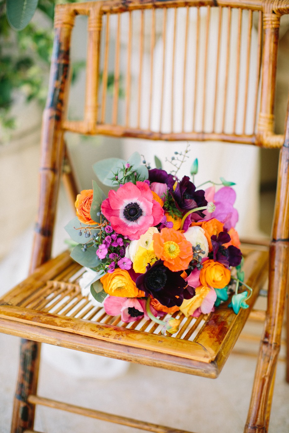 Small and colorful wedding bouquet