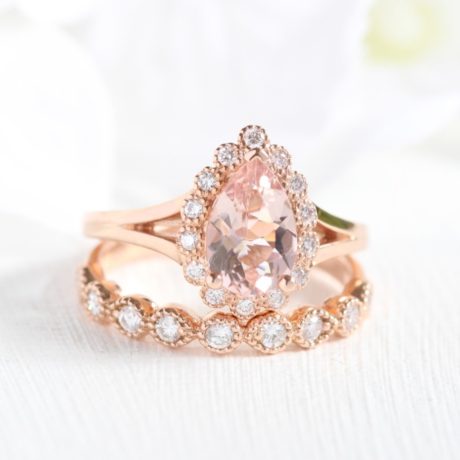 La More Design Peach Sapphire Ring